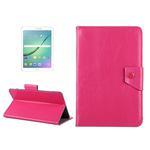 10 inch Tablets Leather Case Crazy Horse Texture Protective Case Shell with Holder for Asus ZenPad 10 Z300C, Huawei MediaPad M2 10.0-A01W, Cube IWORK10(Magenta)
