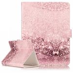 For 7 inch Tablet PC Rose Gold Pattern universal Horizontal Flip Leather Case with Holder & Card Slots & Wallet