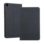 Universal Voltage Craft Cloth TPU Protective Case for Huawei Honor Tab 5 8 inch / Mediapad M5 Lite 8 inch, with Holder(Black)