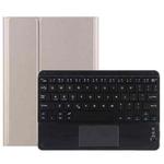 DY-P10-C 2 in 1 Removable Bluetooth Keyboard + Protective Leather Tablet Case with Touchpad & Holder for Lenovo Tab P10 10.1 inch(Gold)