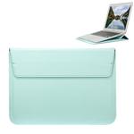 Universal Envelope Style PU Leather Case with Holder for Ultrathin Notebook Tablet PC 15.4 inch, Size: 39x28x1.5cm(Mint Green)