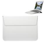 Universal Envelope Style PU Leather Case with Holder for Ultrathin Notebook Tablet PC 13.3 inch, Size: 35x25x1.5cm(White)