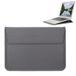 Universal Envelope Style PU Leather Case with Holder for Ultrathin Notebook Tablet PC 11.6 inch, Size: 32.5x21.5x1cm(Grey)