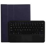 A11-A 2 in 1 Removable Bluetooth Keyboard + Protective Leather Tablet Case with Touchpad & Holder for iPad Pro 11 2021 / 2020 / 2018, iPad Air 2020(Black)
