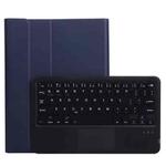 A11-A 2 in 1 Removable Bluetooth Keyboard + Protective Leather Tablet Case with Touchpad & Holder for iPad Pro 11 2021 / 2020 / 2018, iPad Air 2020(Dark Blue)