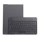 YAK10 2 in 1 Detachable Round Keycap Bluetooth Keyboard + Lambskin Texture TPU Protective Leather Tablet Case with Holder for Lenovo Qitian K10 TB-X6C6X(Black)