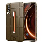 Shockproof Rugged  Shield Full Coverage Protective Silicone Case for VIVO IQOO(Brown)