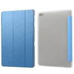 Silk Texture Horizontal Flip Leather Case with Three-Folding Holder for Huawei M5 Lite 10.1 (Blue)