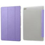 Silk Texture Horizontal Flip Leather Case with Three-Folding Holder for Huawei M5 Lite 10.1 (Purple)