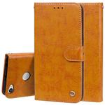 For Xiaomi  Redmi Note 5A Pro / Prime Business Style Oil Wax Texture Horizontal Flip Leather Case with Holder & Card Slots & Wallet & Lanyard(Yellow)