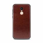 MOFI for  Xiaomi Redmi 5 PC+TPU+PU Leather Protective Back Cover Case(Dark Brown)