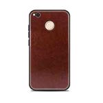 MOFI for Xiaomi Redmi 4X PC+TPU+PU Leather Protective Back Cover Case (Dark Brown)