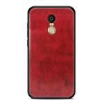 MOFI Shockproof PC+TPU+PU Leather Protective Back Case for Xiaomi Redmi Note 4X (Red)