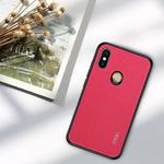 MOFI Anti-slip Full Coverage PC + TPU + Cloth Case for Xiaomi Mi Max 3 (Rose Red)