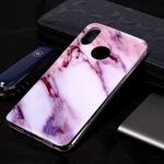 Marble Pattern Soft TPU Case For Xiaomi Mi 8(Purple)