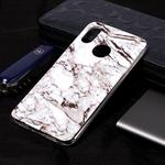Marble Pattern Soft TPU Case For Xiaomi Mi 8(White)