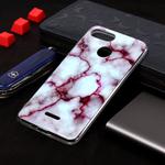 Marble Pattern Soft TPU Case For Xiaomi Redmi 6(Red)