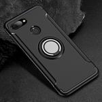 Magnetic 360 Degree Rotation Ring Holder Armor Protective Case for Xiaomi Mi 8 Lite (Black)