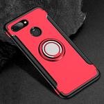 Magnetic 360 Degree Rotation Ring Holder Armor Protective Case for Xiaomi Mi 8 Lite (Red)