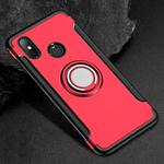 Magnetic 360 Degree Rotation Ring Holder Armor Protective Case for Xiaomi Redmi Note 6 Pro(Red)