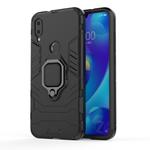 PC + TPU Shockproof Protective Case for Xiaomi Mi Play, with Magnetic Ring Holder (Black)