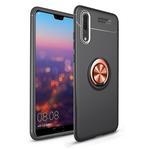 lenuo Shockproof TPU Case for Xiaomi Redmi Note 6 Pro, with Invisible Holder (Black Gold)