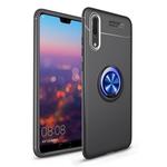 lenuo Shockproof TPU Case for Xiaomi Redmi Note 6 Pro, with Invisible Holder (Black Blue)