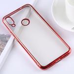 Ultra-thin Electroplating Soft TPU Protective Back Cover Case for Xiaomi Redmi Note 7 (Red)