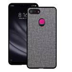 Shockproof Cloth Texture PC+ TPU Protective Case for Xiaomi Mi 8 Lite(Grey)