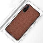Shockproof Cloth Texture PC+ TPU Protective Case for Xiaomi Mi 9(Brown)
