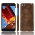 Shockproof Litchi Texture PC + PU Protective Case for Xiaomi Redmi Go (Brown)