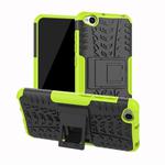 Tire Texture TPU+PC Shockproof Protective Case for Xiaomi Redmi Go, with Holder (Green)