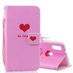 Heart Pattern Horizontal Flip Leather Case for Xiaomi Mi Play, with Holder & Card Slots & Wallet