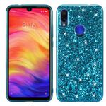 Glitter Powder Shockproof TPU Case for Xiaomi Redmi Note 7 (Blue)