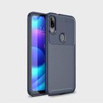 Carbon Fiber Texture Shockproof TPU Case for Xiaomi Play (Blue)