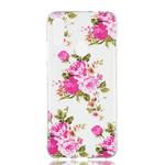 Rosa Multiflora Flower Pattern Noctilucent TPU Soft Case for Xiaomi Redmi Note 7