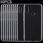 50 PCS Shockproof TPU Protective Back Case for Xiaomi Redmi 6 Pro / A2 Lite(Transparent)