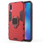 PC + TPU Shockproof Protective Case with Magnetic Ring Holder for Xiaomi Mi 9(Red)