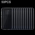 50 PCS 0.75mm Transparent TPU Protective Case for Xiaomi Pocophone F1