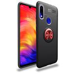 lenuo Shockproof TPU Case for Xiaomi Redmi 7, with Invisible Holder (Black Red)