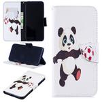 Colored Drawing Football Panda Pattern Horizontal Flip Leather Case for Xiaomi Redmi Note 7 / Redmi Note 7 Pro, with Holder & Card Slots & Wallet