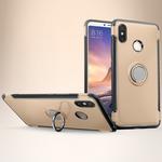 Magnetic 360 Degree Rotation Ring Holder Armor Protective Case for Xiaomi Mi Max 3 (Gold)