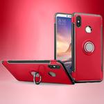 Magnetic 360 Degree Rotation Ring Holder Armor Protective Case for Xiaomi Mi Max 3 (Red)