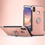 Magnetic 360 Degree Rotation Ring Holder Armor Protective Case for Xiaomi Mi Max 3 (Rose Gold)