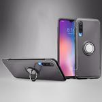 Magnetic Armor Protective Case for Xiaomi Mi 9, with 360 Degree Rotation Ring Holder(Grey)