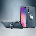 Magnetic Armor Protective Case for Xiaomi Mi 9, with 360 Degree Rotation Ring Holder(Navy Blue)