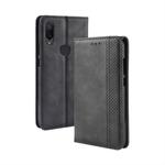 Magnetic Buckle Retro Texture Horizontal Flip Leather Case for Xiaomi Redmi Note 7, with Holder & Card Slots & Wallet (Black)