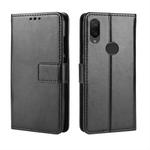 Crazy Horse Texture Horizontal Flip Leather Case for Xiaomi Mi Play, with Holder & Card Slots & Wallet & Lanyard (Black)