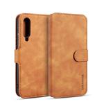 DG.MING Retro Oil Side Horizontal Flip Case for Xiaomi Mi 9, with Holder & Card Slots & Wallet (Brown)