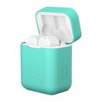 Silicone Earphones Charging Box Protective Case for Xiaomi Air(Mint Green)